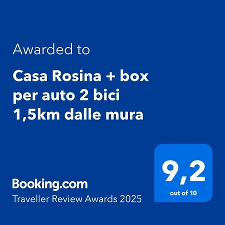 Appartement Casa Rosina + Box Per Auto 2 Bici 1,5km Dalle Mura *